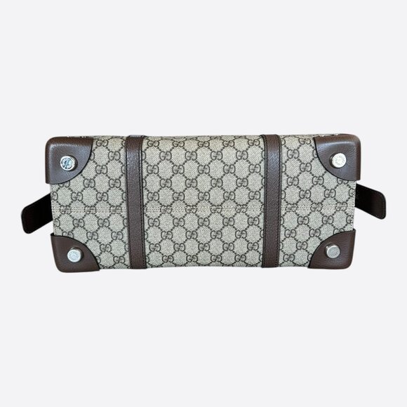 Gucci Beige & Brown GG Monogram Large Tote Bag - Picture 5 of 8